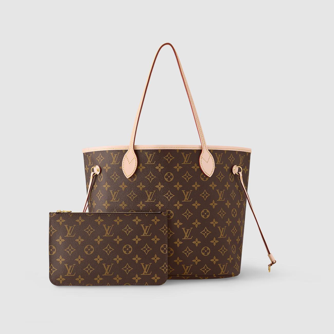 Túi Louis Vuitton Neverfull MM Nữ Monogram Be